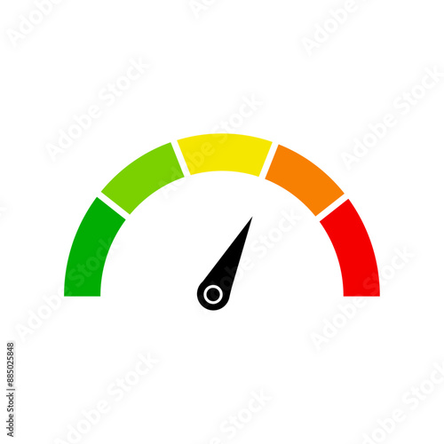 Risk icon in flat style