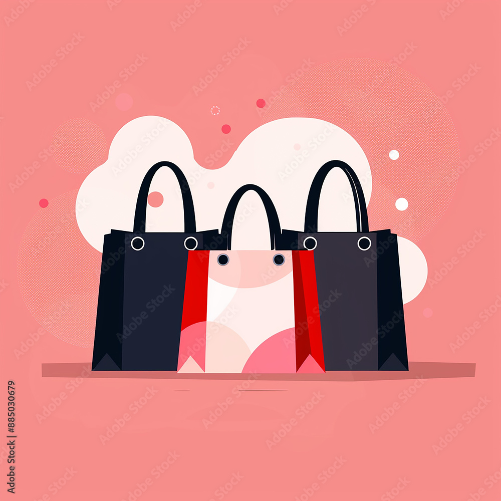 Create a minimalistic banner for shopping sale made with generative AI Create a minimalistic banner for shopping sale made with generative AI