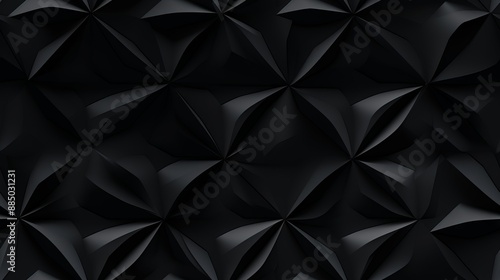 Dark black Geometric grid background Modern dark abstract texture Seamless pattern.