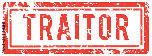 Obraz na plátně traitor red stamp