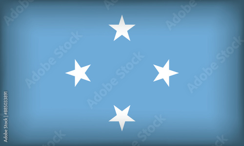 MICRONESIA Flag with Original color