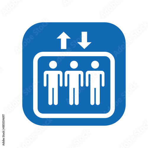 elevator lift symbol sign icon vector emoji