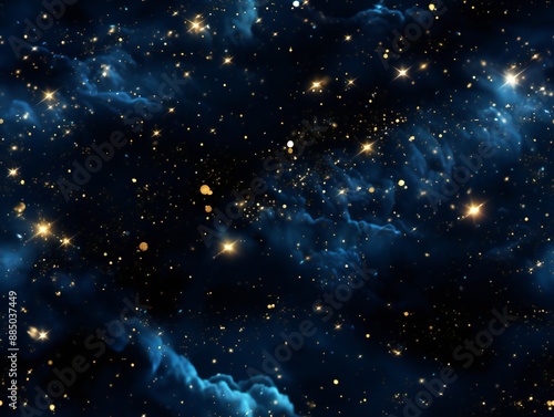 Night sky with stars and ne...
