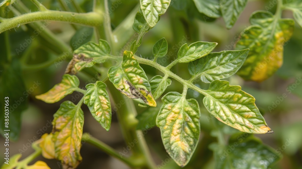 Drought stress and heat stress symptoms on tomato leaves Solanum lycopersicum abiotic stress symptoms in plants Drought stress and heat stress symptoms on tomato leaves Solanum lycopersicum abiotic stress symptoms in plants