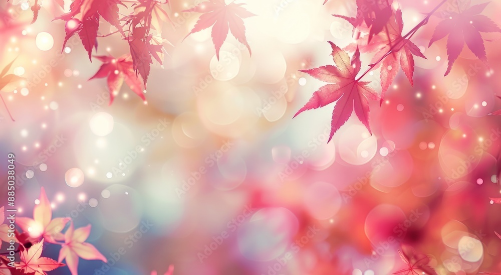 Autumn background with red Japanese maple leaves
Autumn background with red Japanese maple leaves