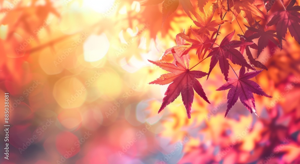 Autumn background with red Japanese maple leaves
Autumn background with red Japanese maple leaves