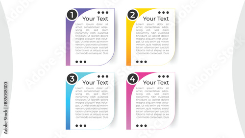 4 Steep infographic template design