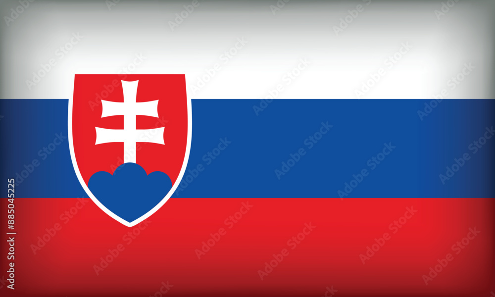 Obraz premium SLOVAKIA Flag with Original color