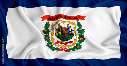 state of west virginia flag, usa states
