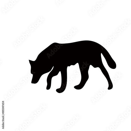 Wolf silhouette