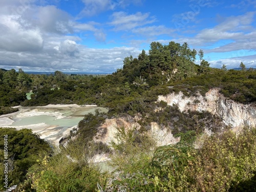 Wai-O-Tapu Thermal Wonderland, Rotorua, North Island of New Zealand photo