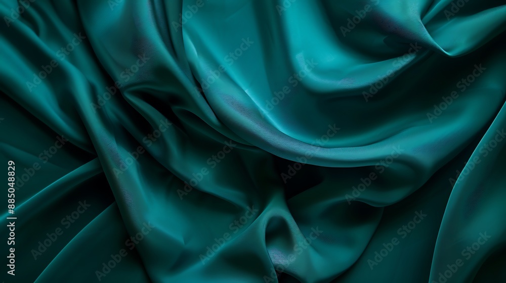 Obraz premium Plain teal background solid color fill smooth background designed golden ratio