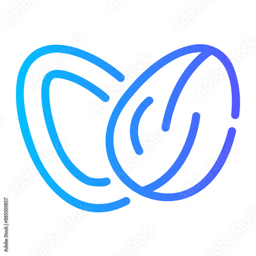 panna cotta Line Gradient Icon