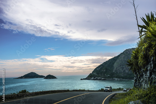 Valokuva Beautiful Ocean View from Estrada do Pontal en route to Grumari - Rio de Janeiro
