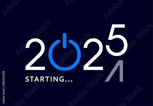 2025 starting button. Start power button