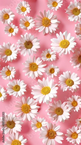 Wallpaper pattern flower daisy asteraceae.