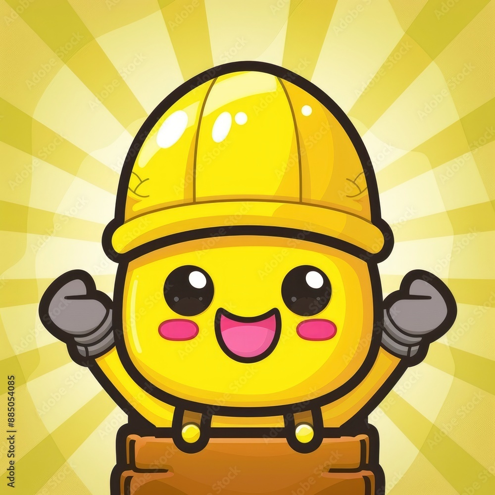 Construction hard hat, gloves, and safety goggles, emphasizing safety and protection Construction hard hat, gloves, and safety goggles, emphasizing safety and protection