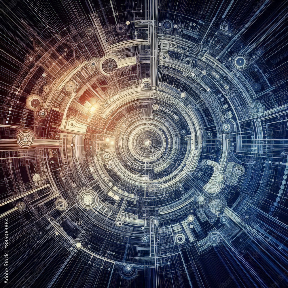 Fototapeta premium fractal realms abstraction