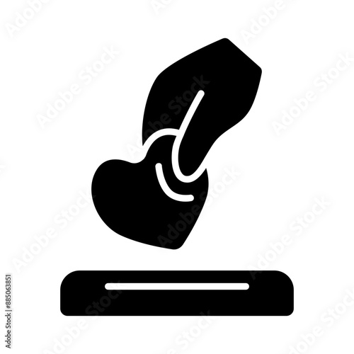 Hand donating heart line icon. Charity, giving, donation, care, love, help, kindness, support, compassion, humanity, heart, hand, community, symbol, empathy, contribution, aid, wellness.