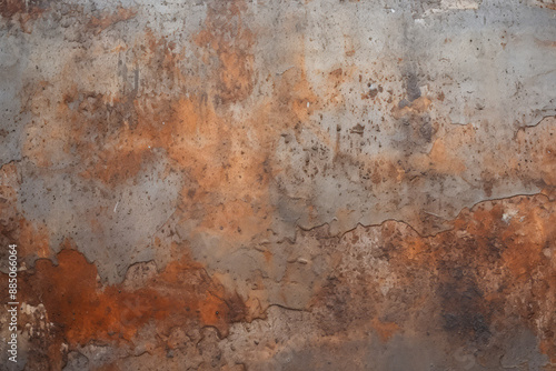 Processed collage of old rusty metal sheet texture in daylight. Background for banner