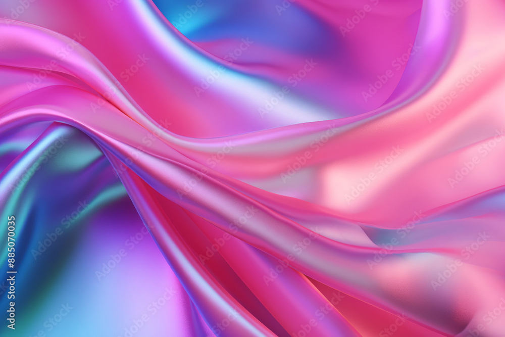 Processed collage of Iridescent fabric trendy cloth holographic texture. Background for banner Processed collage of Iridescent fabric trendy cloth holographic texture. Background for banner