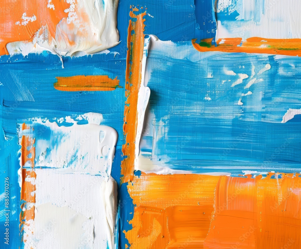 Abstract background wallpaper, Blue and Orange Painting Texture ...
