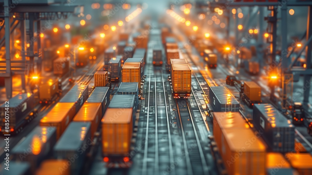 Container Terminal with Busy Operations. Bustling container terminal with numerous containers and machinery, emphasizing the complexity and scale of port logistics operations. Container Terminal with Busy Operations. Bustling container terminal with numerous containers and machinery, emphasizing the complexity and scale of port logistics operations.