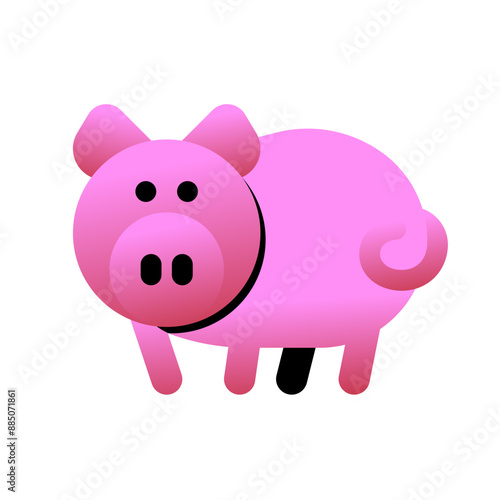 Editable pig, sow, boar vector icon. Animal, farm, livestock. Part of a big icon set family. Perfect for web and app interfaces, presentations, infographics, etc
