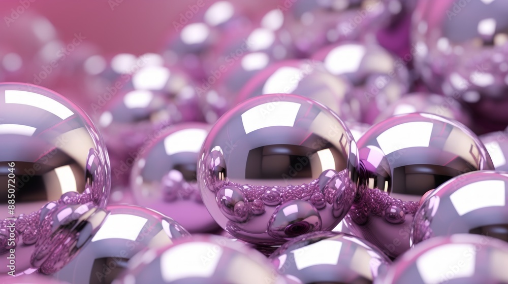 Abstract background with shiny spheres. Abstract background with shiny spheres.