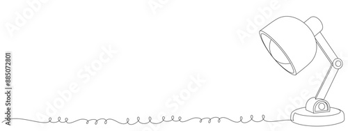 vector illustration of a study lamp to illuminate studying at home