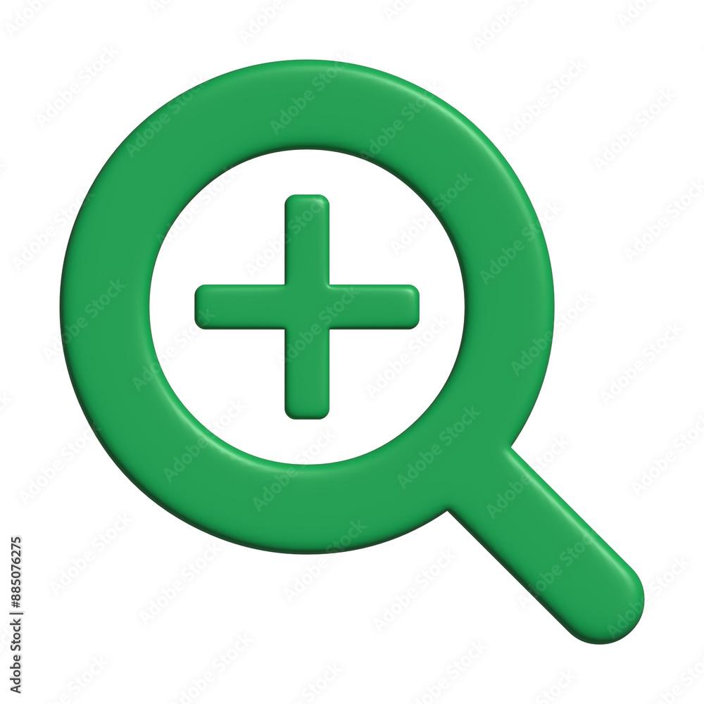 3d icon green magnifying glass search and zoom sign symbol 3d icon green magnifying glass search and zoom sign symbol
