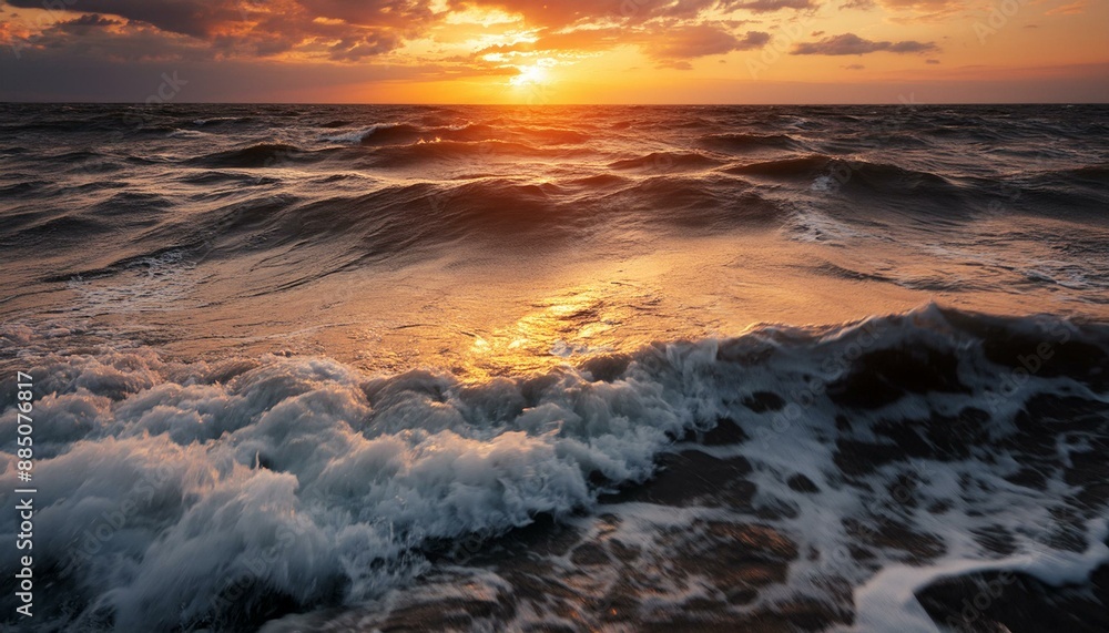 Obraz premium sunset the beach
