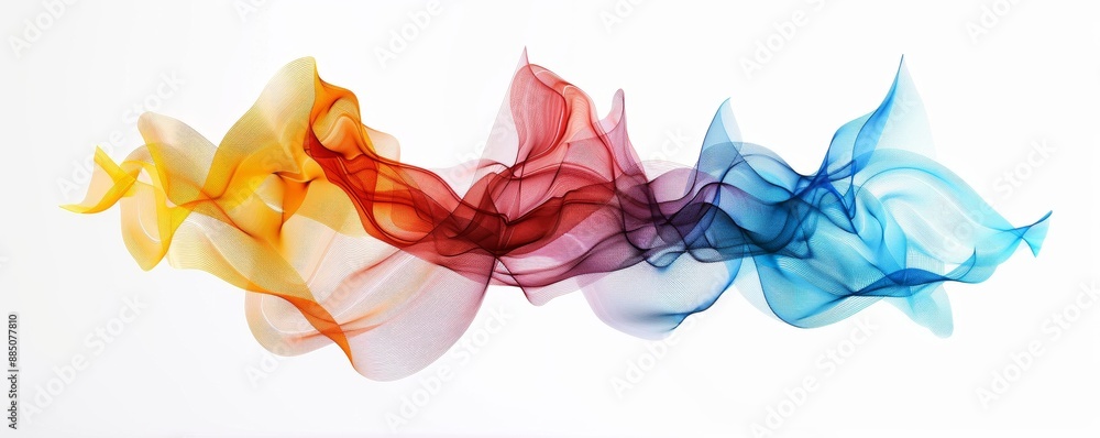 Ethereal Symphony - Abstract 3D Sound Waves in Vibrant Butterfly-Inspired Patterns Ethereal Symphony - Abstract 3D Sound Waves in Vibrant Butterfly-Inspired Patterns