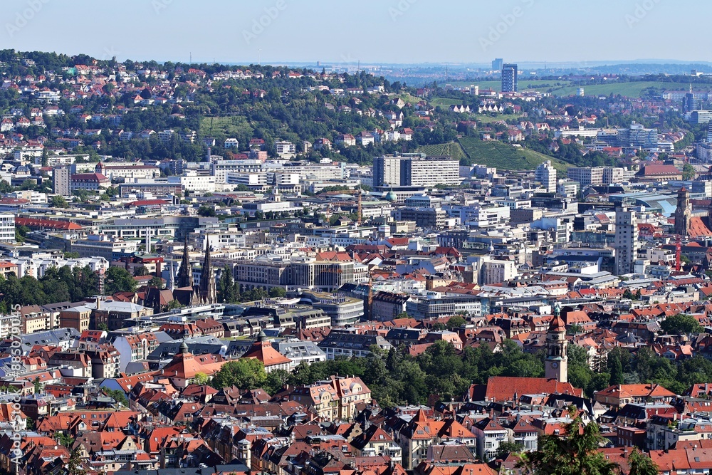 Obraz premium Stuttgart von oben