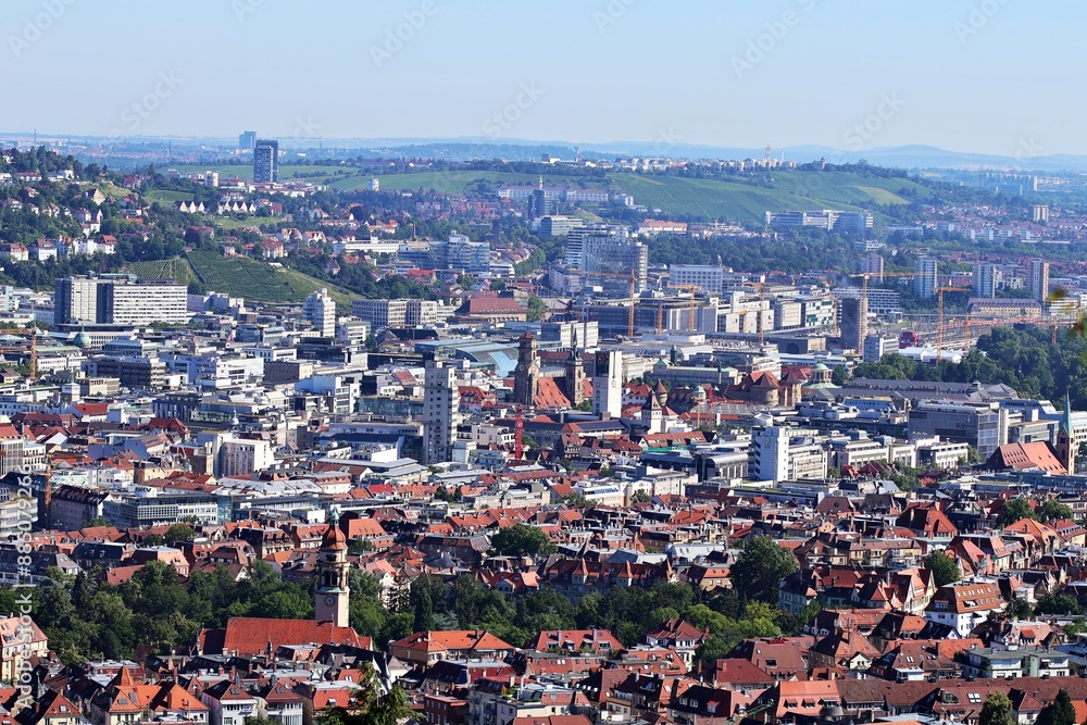 Obraz premium Stuttgart von oben