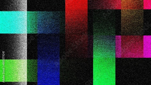 Vászonkép Glitch camera effect