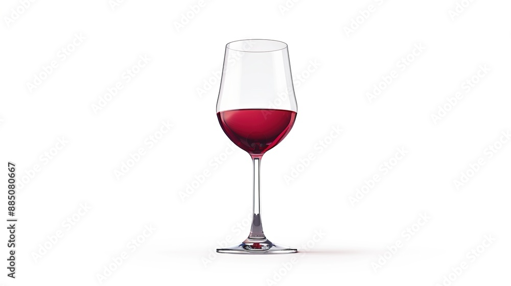 A sleek wine glass icon for a wine bar logo, centered on a pure white background. A sleek wine glass icon for a wine bar logo, centered on a pure white background.