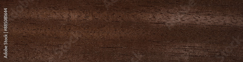 Coffee stained mahogany veneer with a horizontal saw cut texture