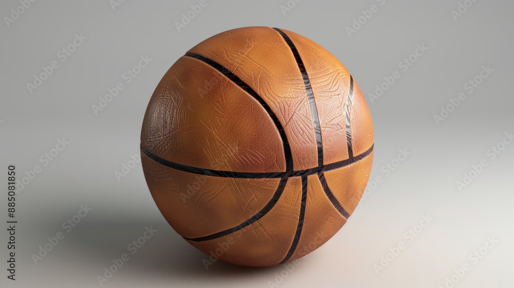 This 3D rendering features three distinct sports balls: a basketball, a football, and a volleyball. Each ball is depicted with high-quality textures and realistic details, set against a neutral This 3D rendering features three distinct sports balls: a basketball, a football, and a volleyball. Each ball is depicted with high-quality textures and realistic details, set against a neutral