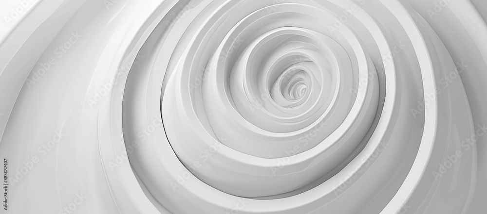 Abstract White Spiral Design Abstract White Spiral Design