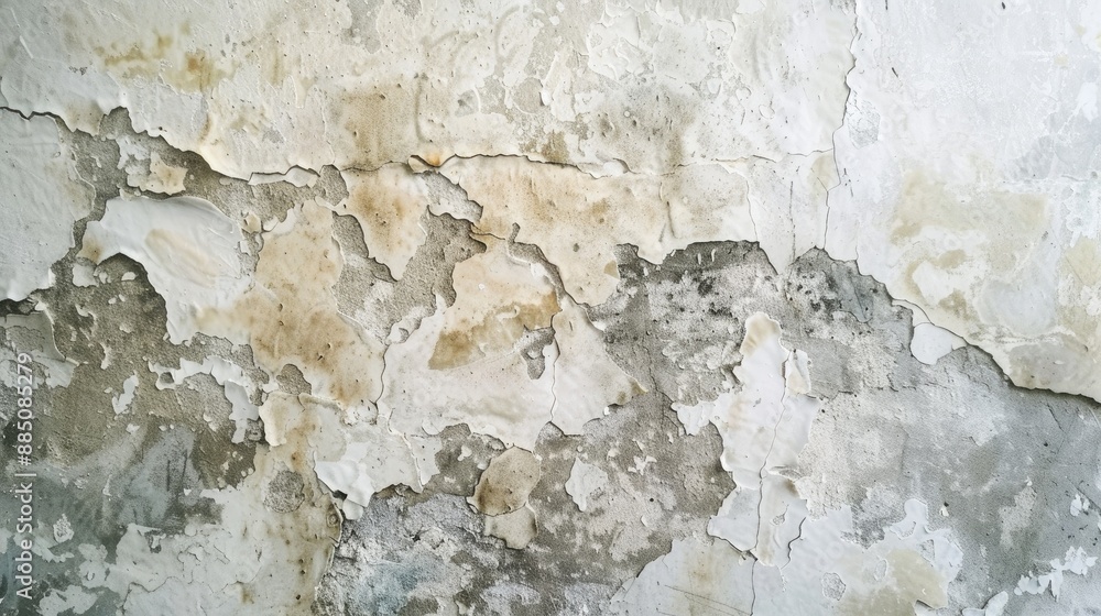Excess moisture leading to mold and paint peeling on walls due to leaks Blank space for text Excess moisture leading to mold and paint peeling on walls due to leaks Blank space for text