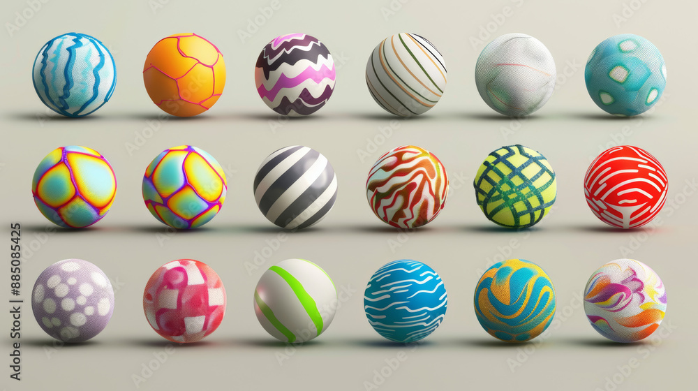Classic COLORFUL SPORT pentagon and hexagon pattern.
