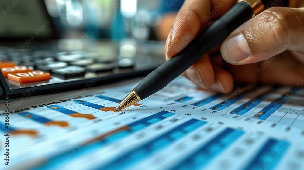 A financial investigator cross-referencing data from multiple sources, including spreadsheets, bank records, and financial software A financial investigator cross-referencing data from multiple sources, including spreadsheets, bank records, and financial software