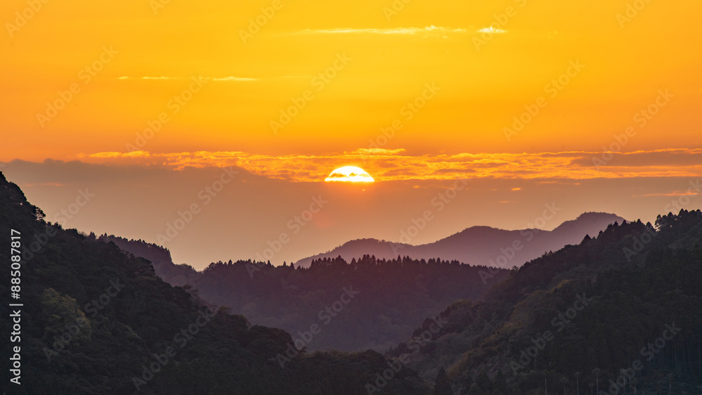 Wunderschöner sonnenuntergang japan Wunderschöner sonnenuntergang japan