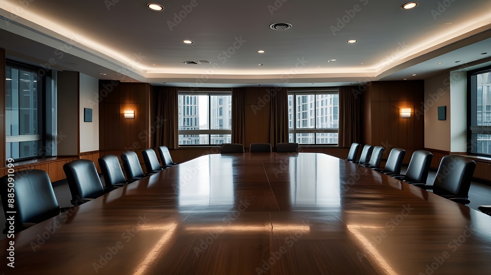 Empty conference room