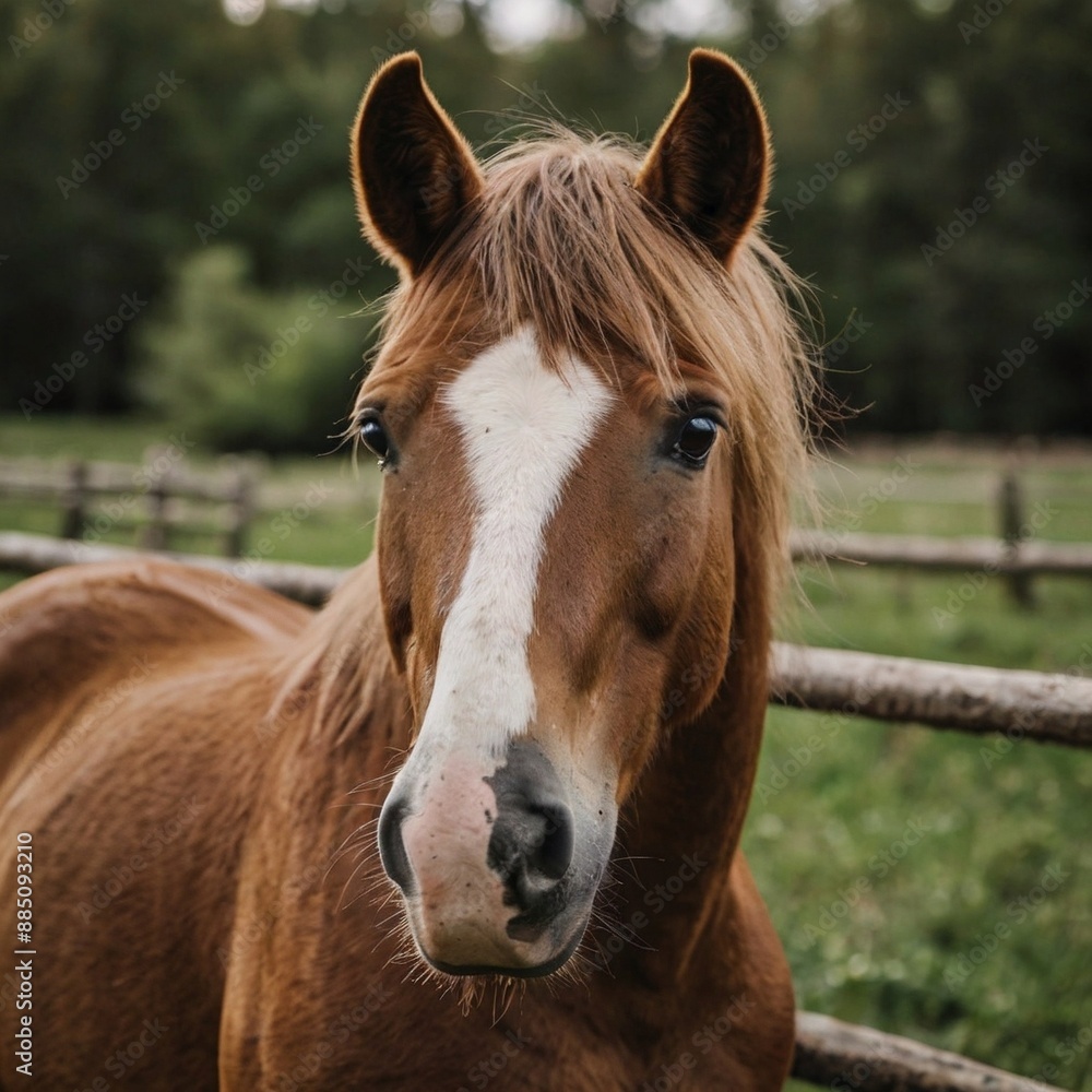 Obraz premium horse head face