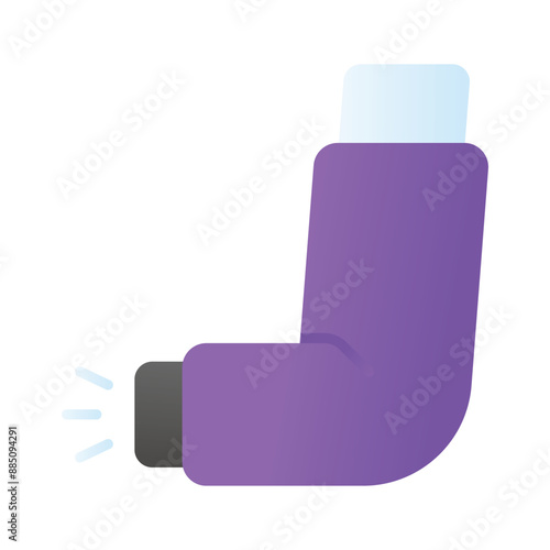 Beautiful vector of inhaler, medical equipment icon