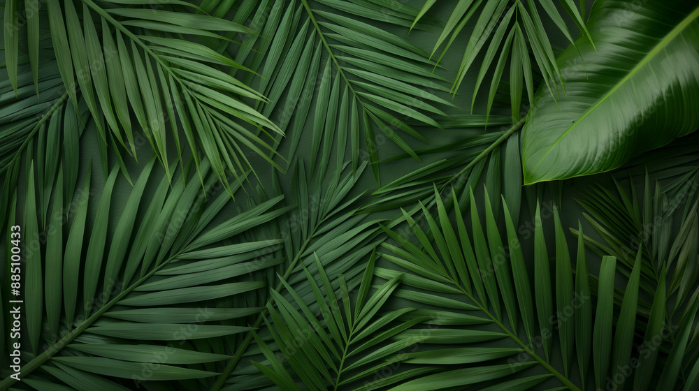 A green leafy background with a leafy green leaf on top A green leafy background with a leafy green leaf on top