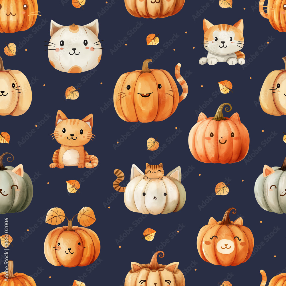 halloween pattern with pumpkins halloween pattern with pumpkins