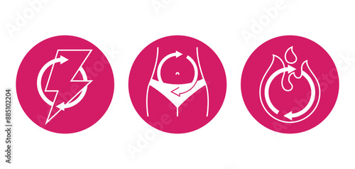 Boost Metabolism icons for nutrient supplement